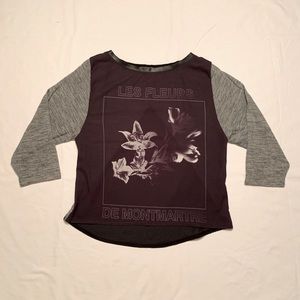 Zara M Crop Top with Leather Detail and Sheer Back